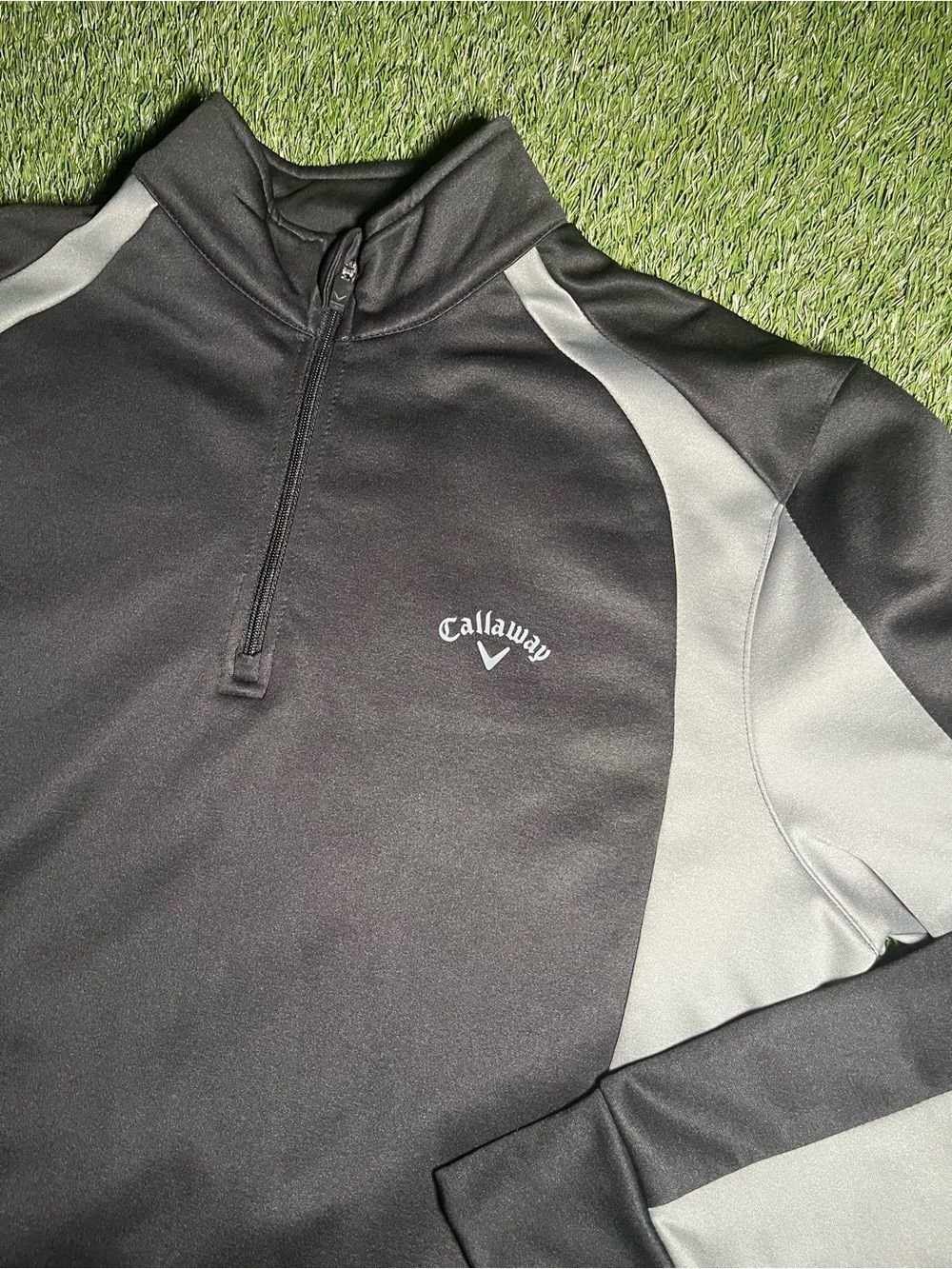 Callaway Men’s Large Black & Gray Quarter-Zip Performance Jacket